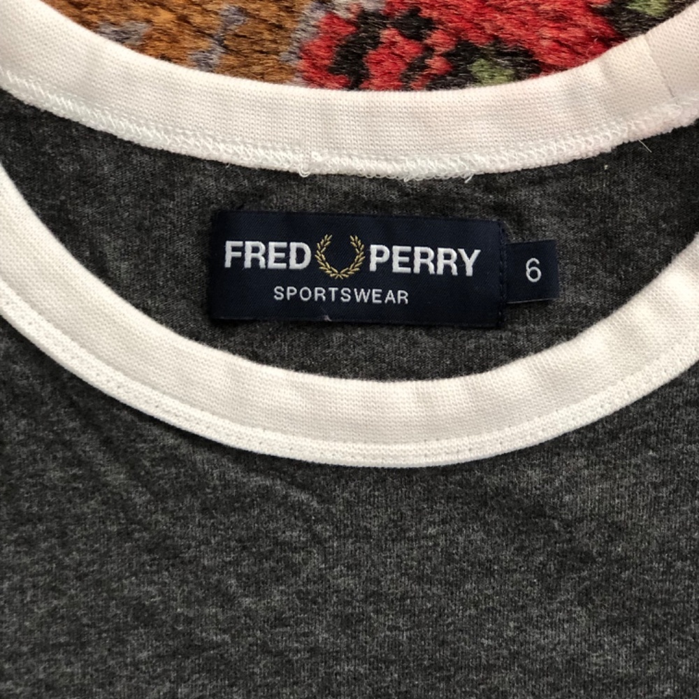 Fred Perry Ringer Taped T shirt dress UK 6 women’s Mod Oi! - Picture 11 of 11